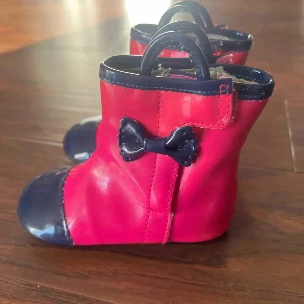 Robeez  Pink and Blue Booties-infant size 3